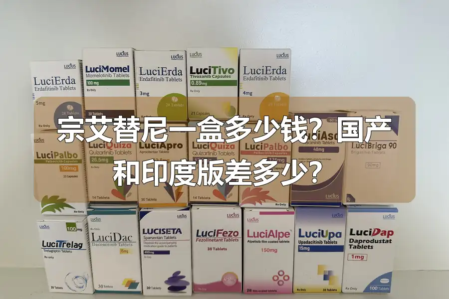 宗艾替尼一盒多少钱？国产和印度版差多少？